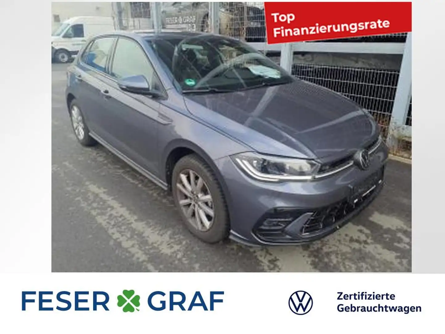 Volkswagen Polo 1.0 TSI R-Line DSG Navi / Kamera / ACC / LED Matri Grau - 1