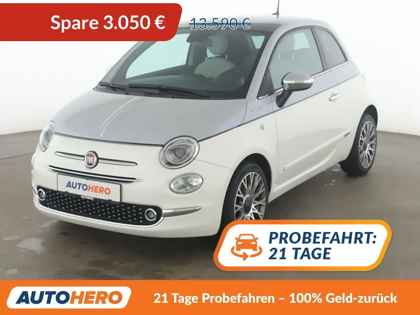 Fiat 500 1.0 Mild-Hybrid Dolcevita*NAVI*TEMPO*PDC*LIM* Weiß - 1