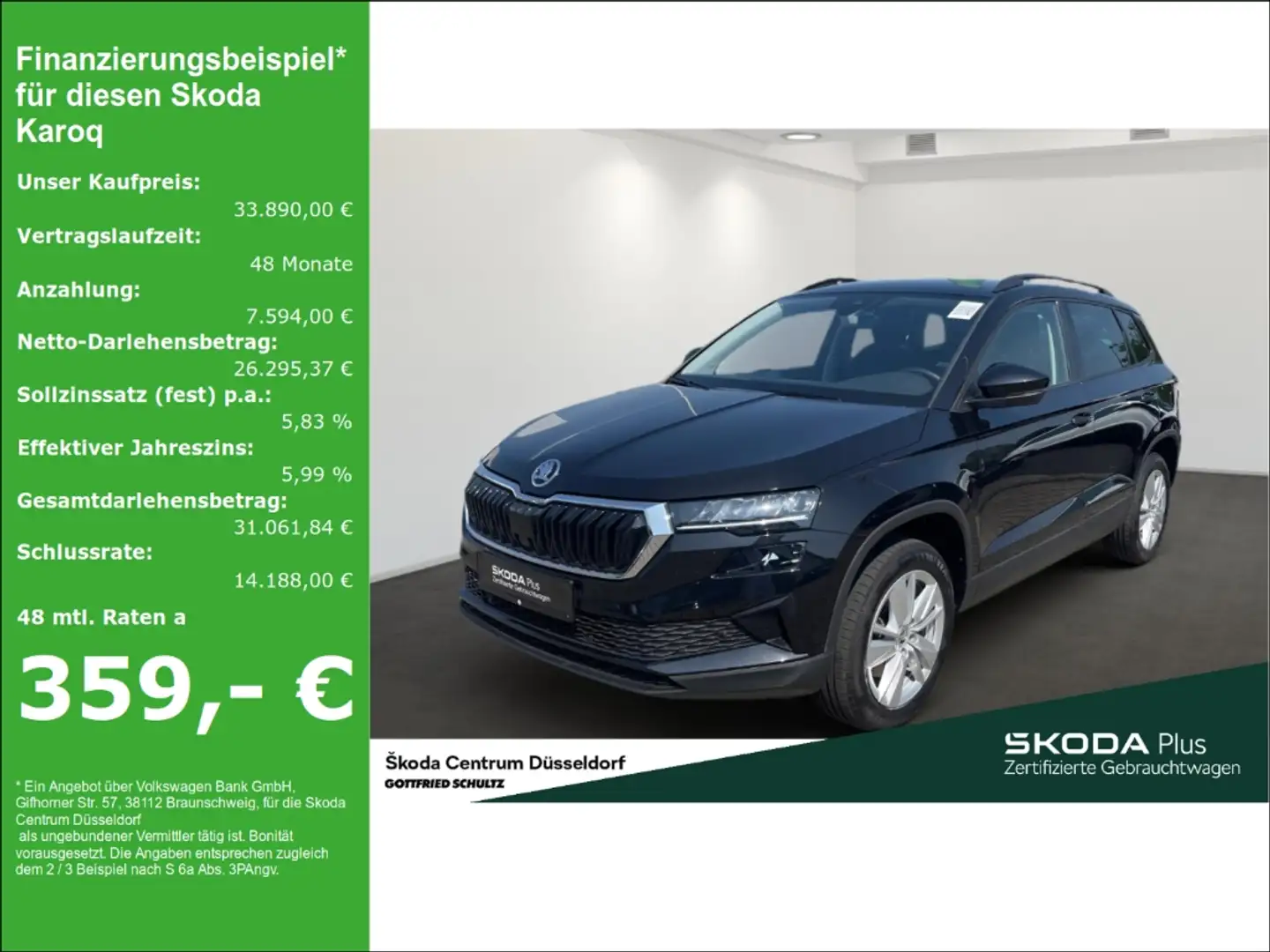 Skoda Karoq Selection AHK Komfort-Paket Plus Fahrassistenz-Pak Zwart - 1