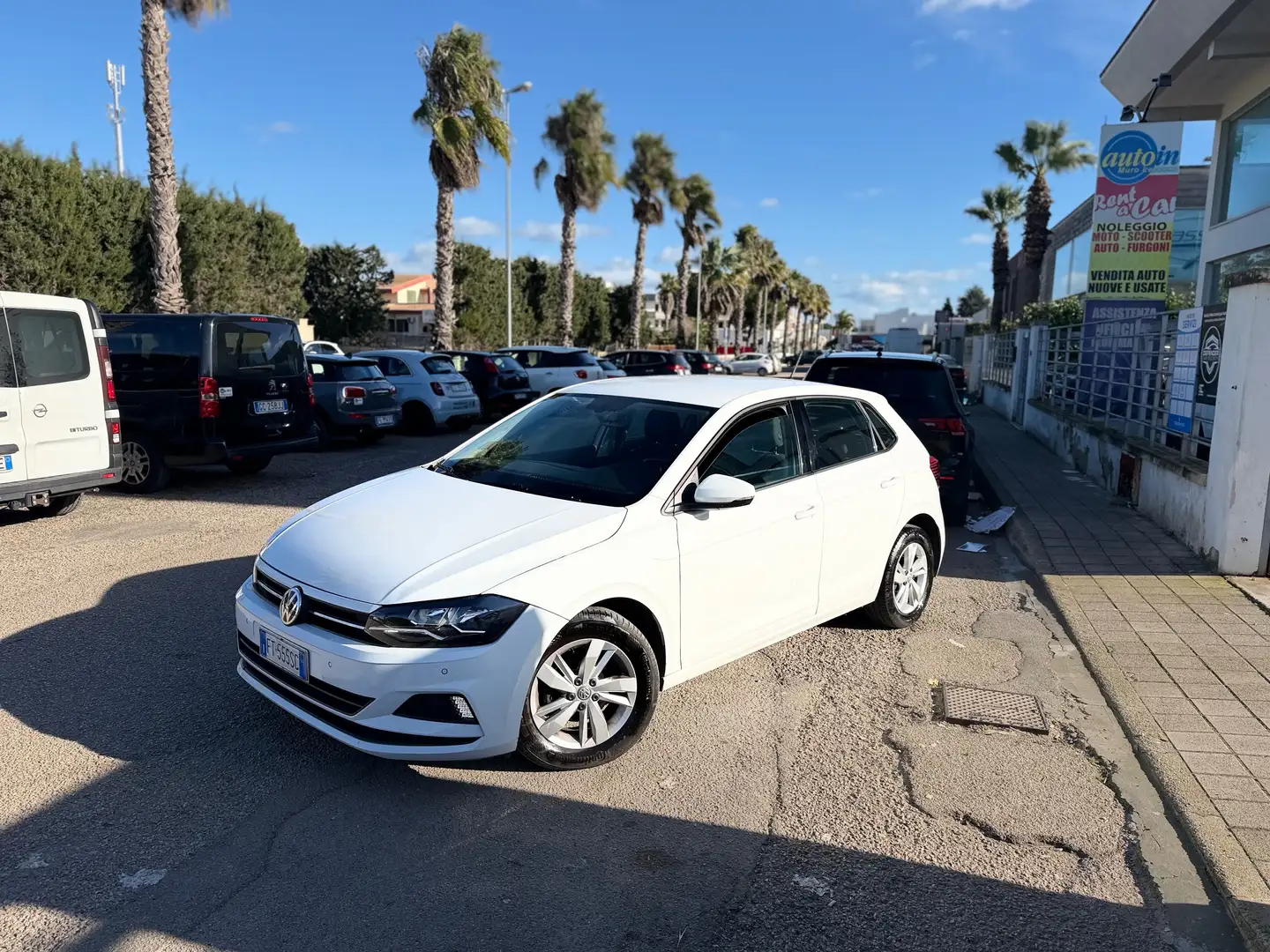Volkswagen Polo Polo VI 2017 5p 1.0 tgi Comfortline 90cv my19 Bianco - 2