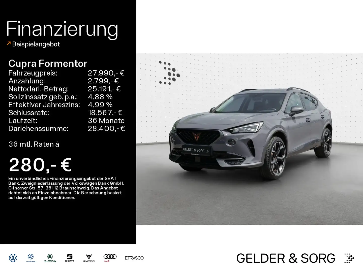 CUPRA Formentor 1.5 TSI Rückfahrkamera*LED Grijs - 1