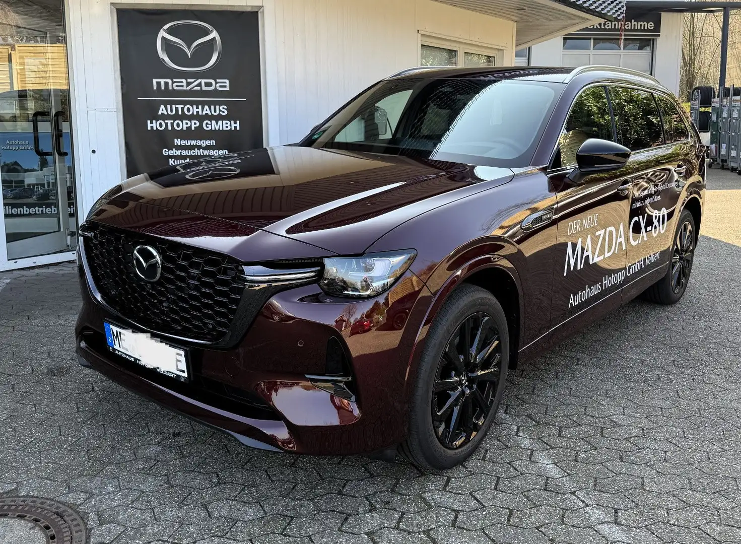Mazda CX-80 2.5 e-SKYACTIV PHEV 327PS AWD HOMURA PLUS Rot - 1