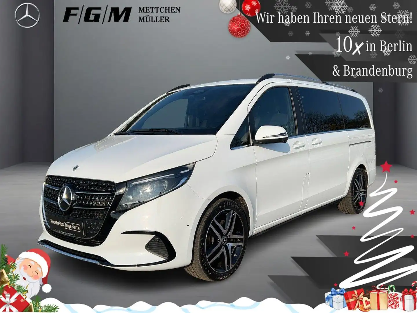 Mercedes-Benz V 250 d Avantgarde lang MBeam|S-Dach|TWA|360|AHK Weiß - 1