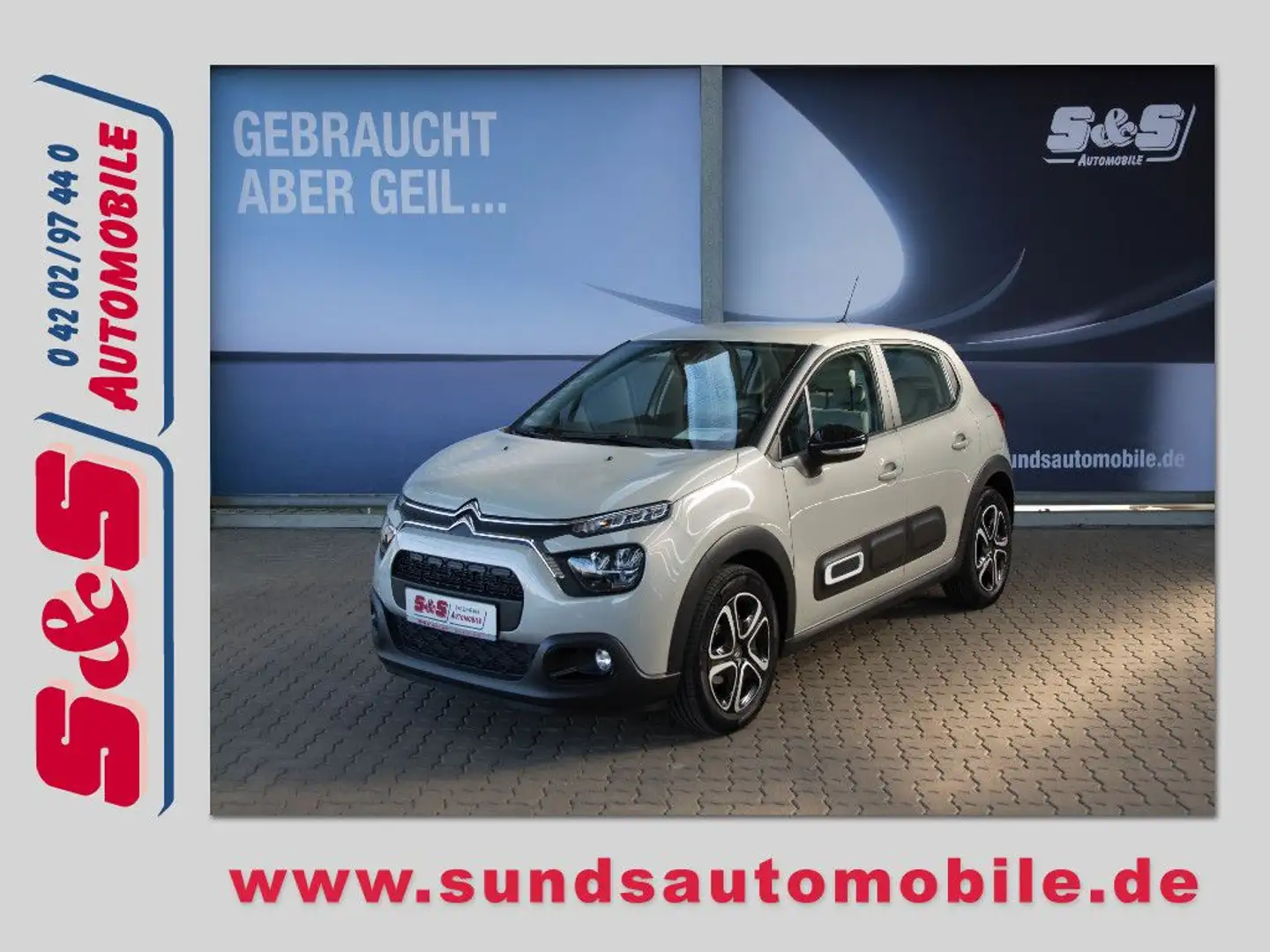 Citroen C3 1.2 Pure Tech Plus LED/PDC/TEMPOMAT Grau - 1