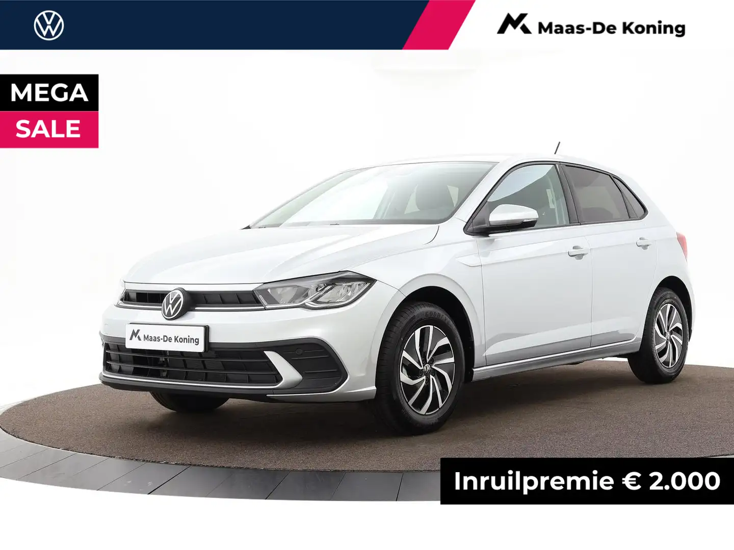 Volkswagen Polo Life Edition 1.0 TSI 95 pk 5 versn. Hand · Aircond Zilver - 1