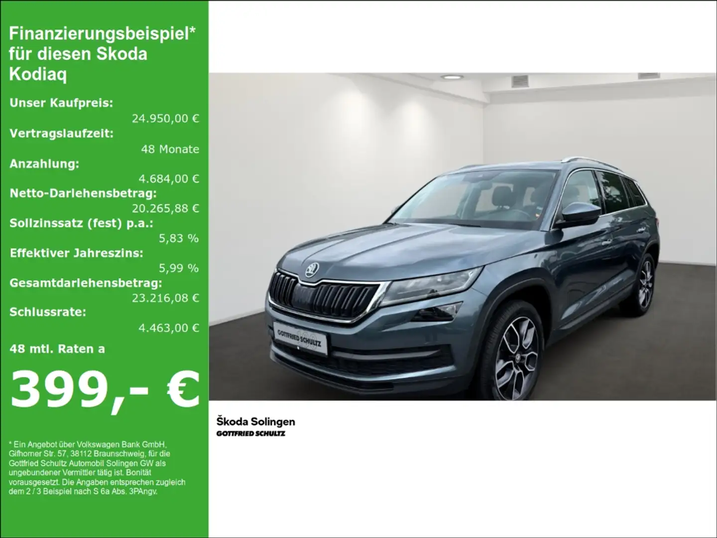 Skoda Kodiaq 2.0 TDI Style DSG   AHK   Kamera   LED   SHZ Grau - 1