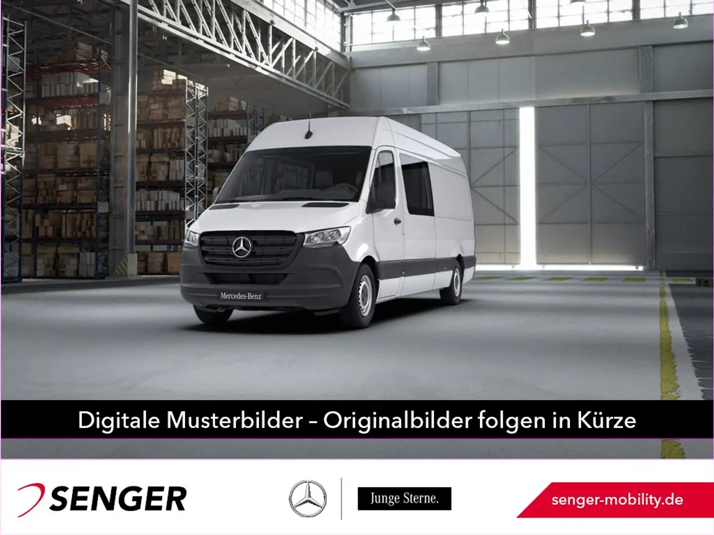 Mercedes-Benz Sprinter 315 CDI Mixto L3H2 MBUX Klima Tempomat Weiß - 1