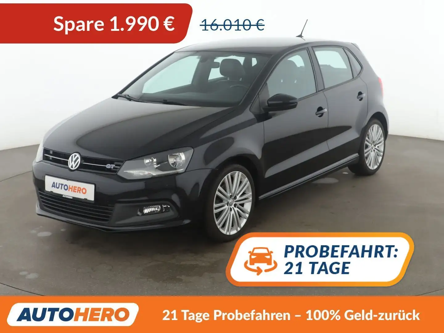 Volkswagen Polo 1.4 TSI ACT BlueGT*NAVI*PDC*SHZ*KLIMA* Schwarz - 1