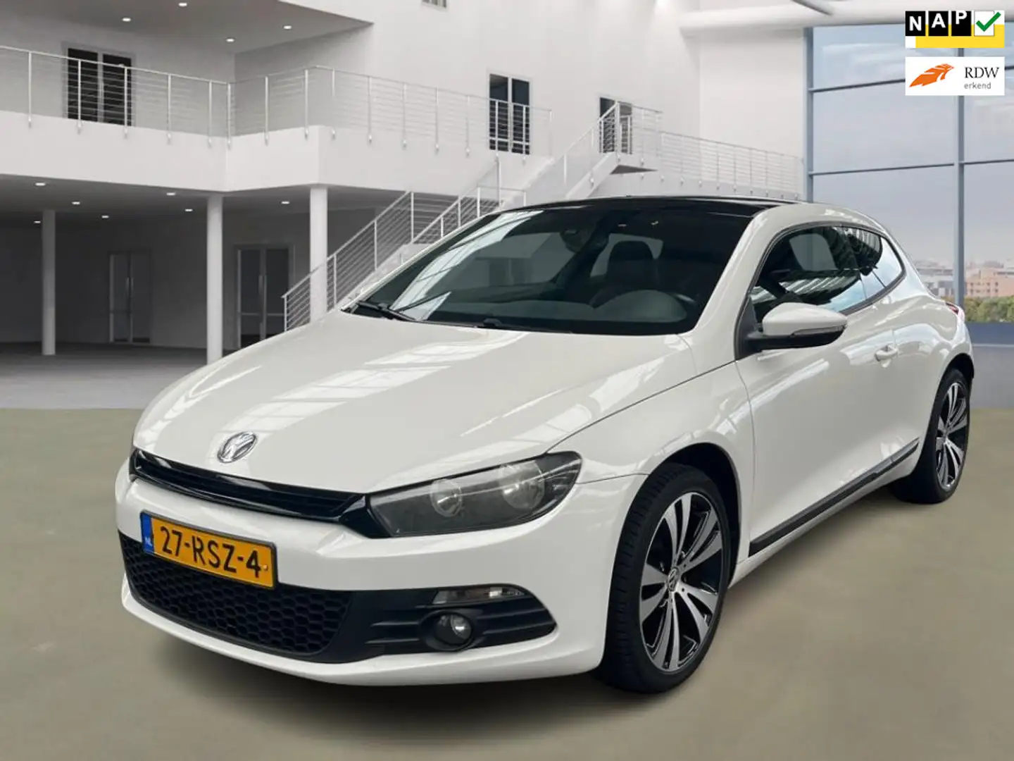 Volkswagen Scirocco 1.4 TSI Edition|Pano|6bak|navi|psensor|halfleder Blanc - 1