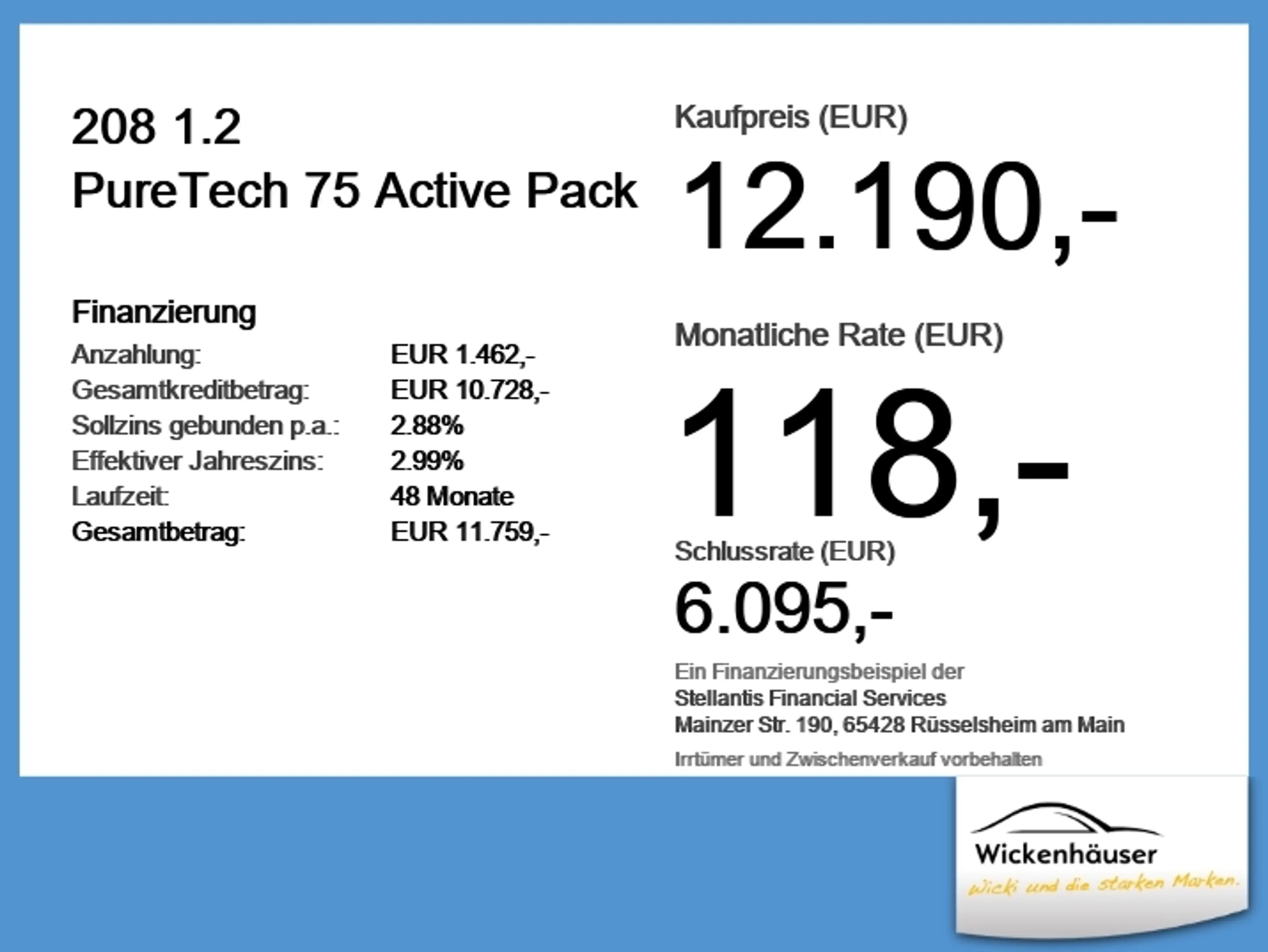 Peugeot 208 1.2 PureTech 75 Active Pack Akustikglas+LED — photo 6
