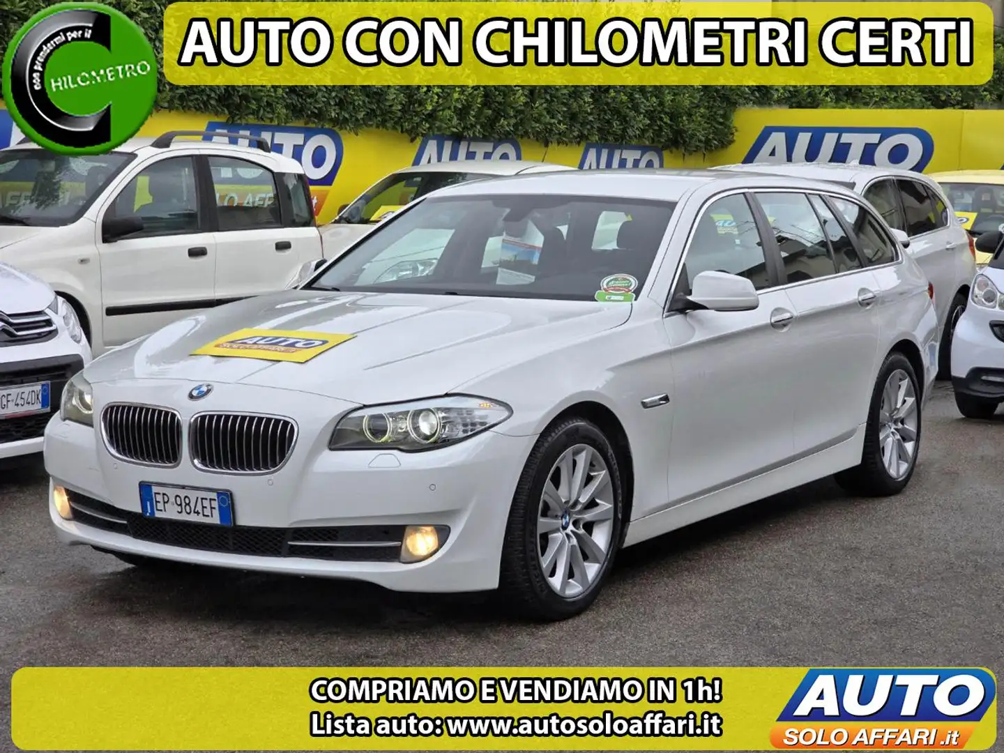 BMW 520 d Touring FUTURA 128.000KM PELLE/CAMERA/CAMBIO AUT Bianco - 2