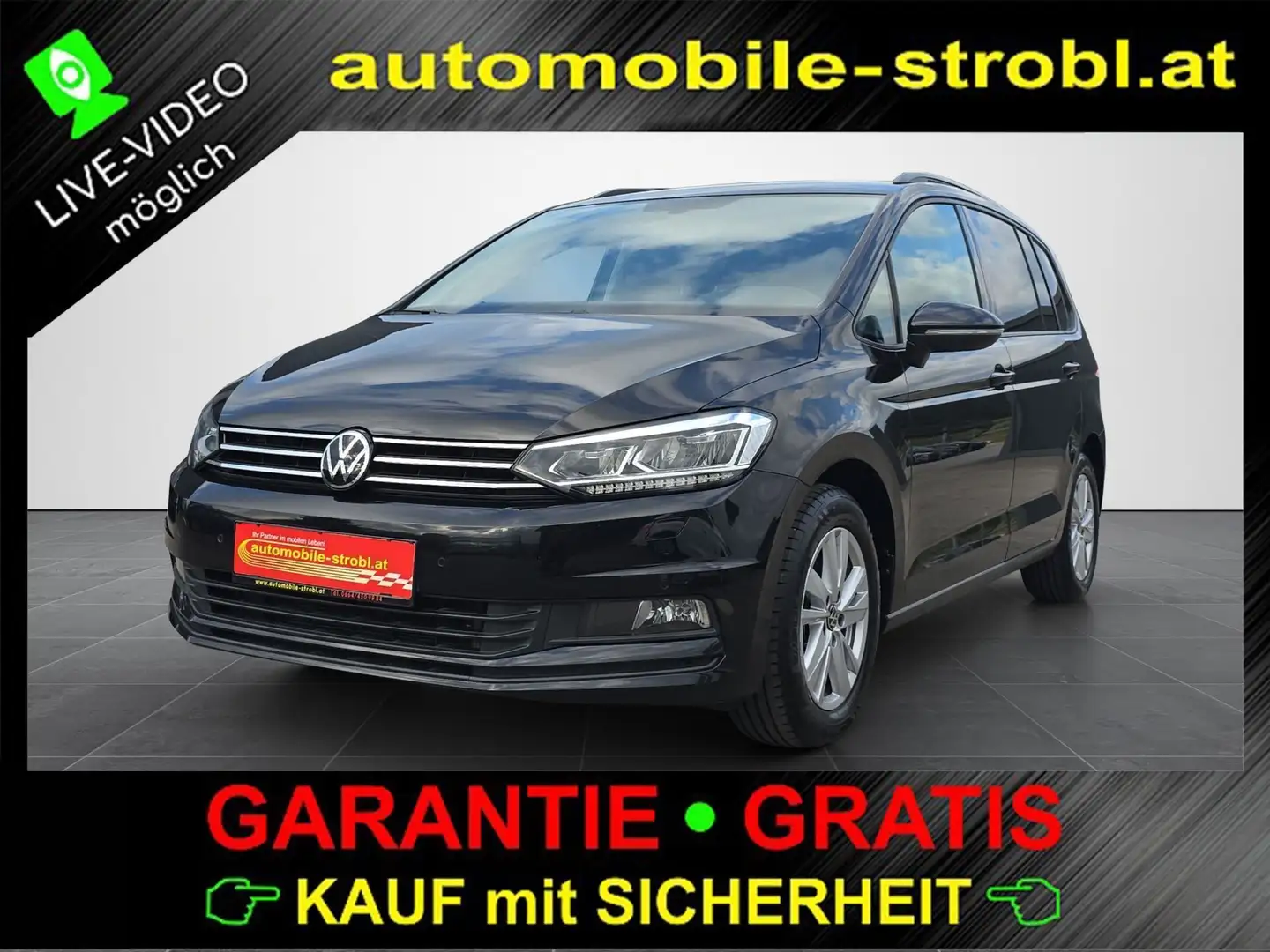 Volkswagen Touran 2.0 TDI Comf. LED ACC Massage GARANTIE Zwart - 1