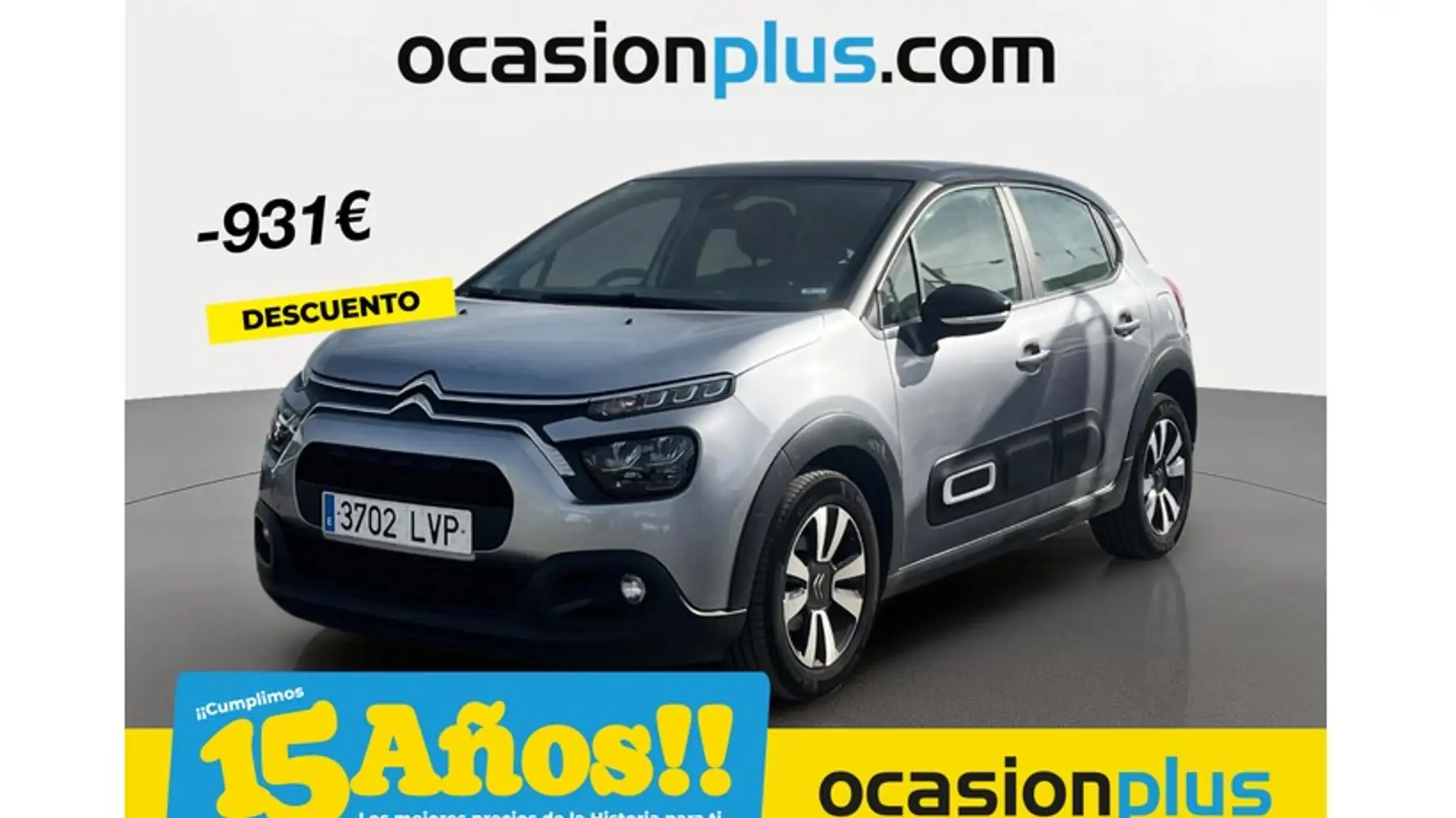 Citroen C3 1.2 PureTech S&S Feel Pack 83 Plateado - 1