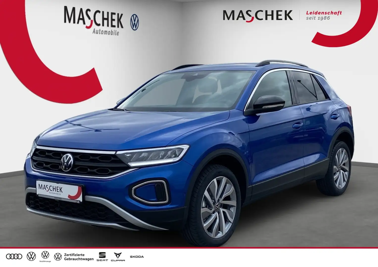 Volkswagen T-Roc Goal 1.0 TSI Navi Sitzh Rear View Side Assist Blau - 1