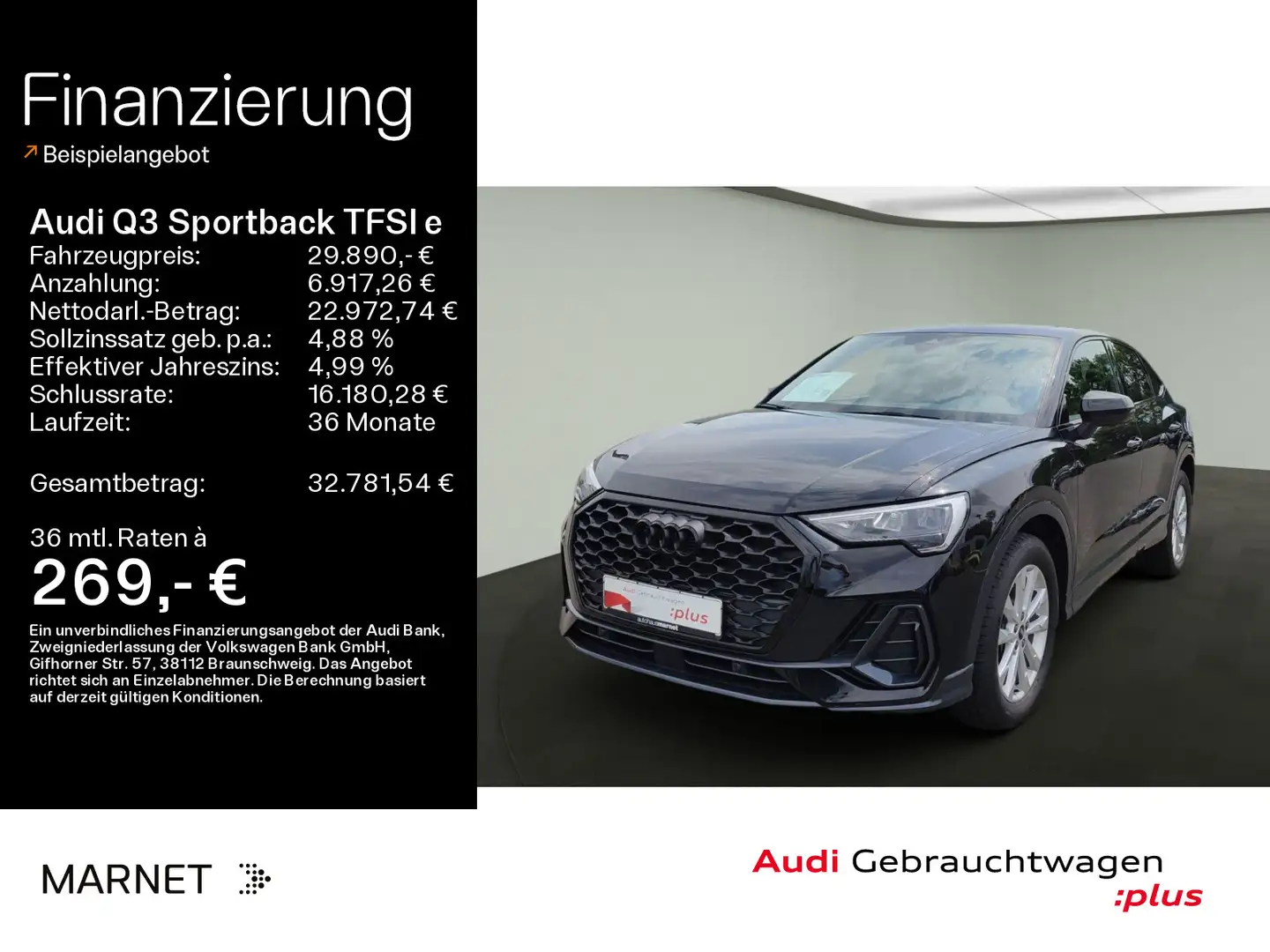 Audi Q3 45*Navi*Alu*PDC*Virtual Cock Schwarz - 1