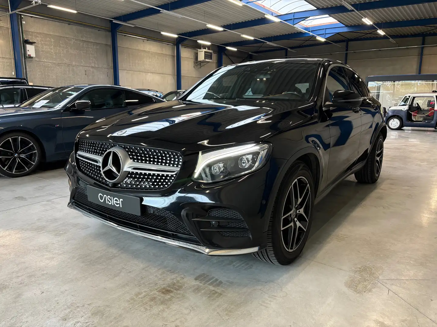 Mercedes-Benz GLC 220 d Coupé 4Matic AMG Line l HUD l 360 l Burmester Zwart - 1