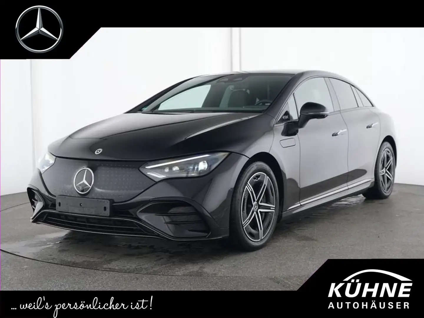 Mercedes-Benz EQE 350 4M AMG Night Pano HA10° 4xSHZ Burm3D Schwarz - 1