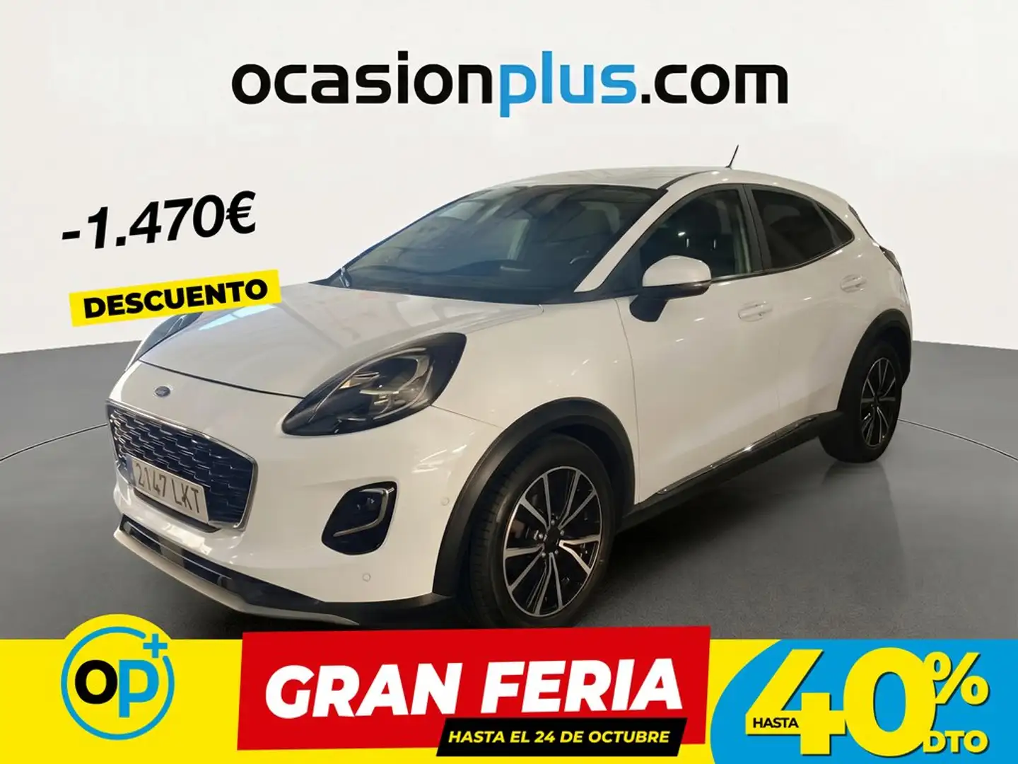 Ford Puma 1.0 EcoBoost MHEV Titanium 125 Blanco - 1