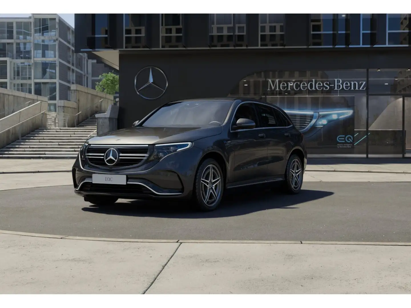 Mercedes-Benz EQC 400 4M AMG-Sport/MLB/360/HUD/AHK/Totw/Keyl Gris - 1