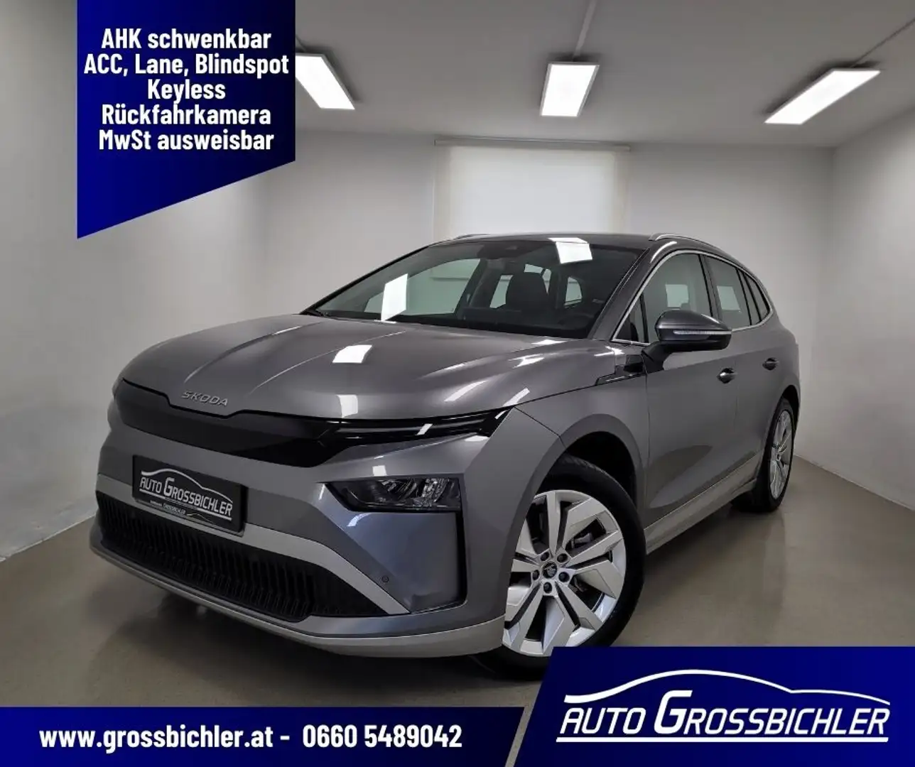 Skoda Enyaq 85 82kWh AHK schwenkbar, 5J Skoda-Plus-Garantie... Grau - 1