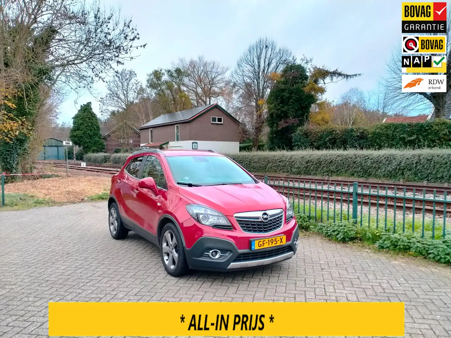 Opel Mokka 1.4 T Edition LPG G3 airco trekhaak RIJKLAAR Rouge - 1