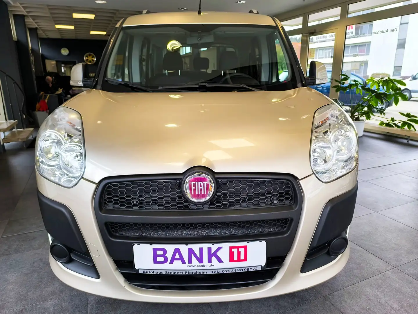Fiat Doblo Dynamic.-Klimaanlage.-CD-Radio.-2x Schiebetüre Beige - 2