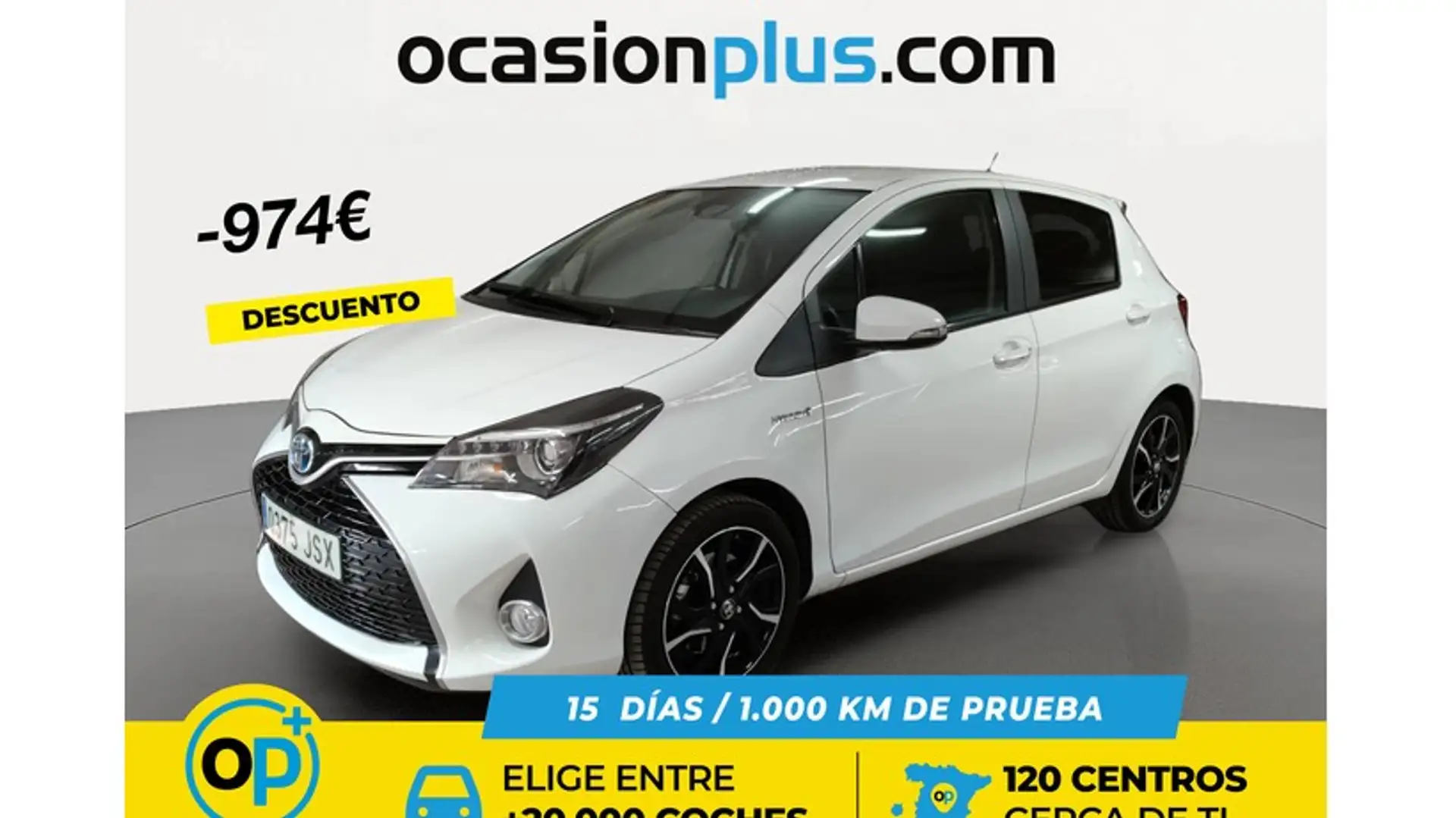 Toyota Yaris 100H 1.5 Feel! Blanc - 1