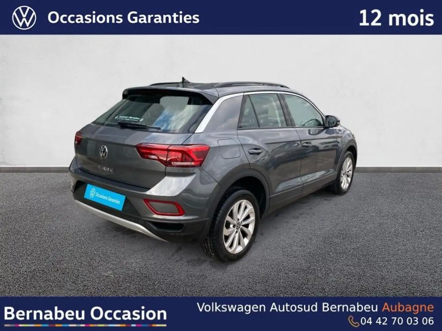 Volkswagen T-Roc 1.0 TSI 110ch Life Plus Gris - 2