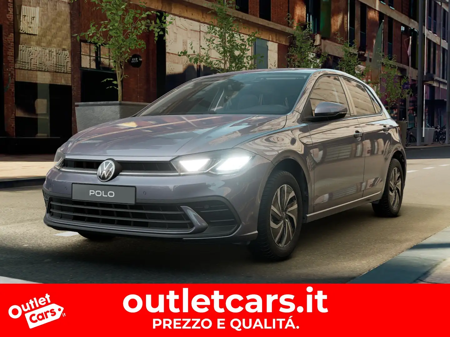 Volkswagen Polo 1.0 tsi life 95cv Gris - 1
