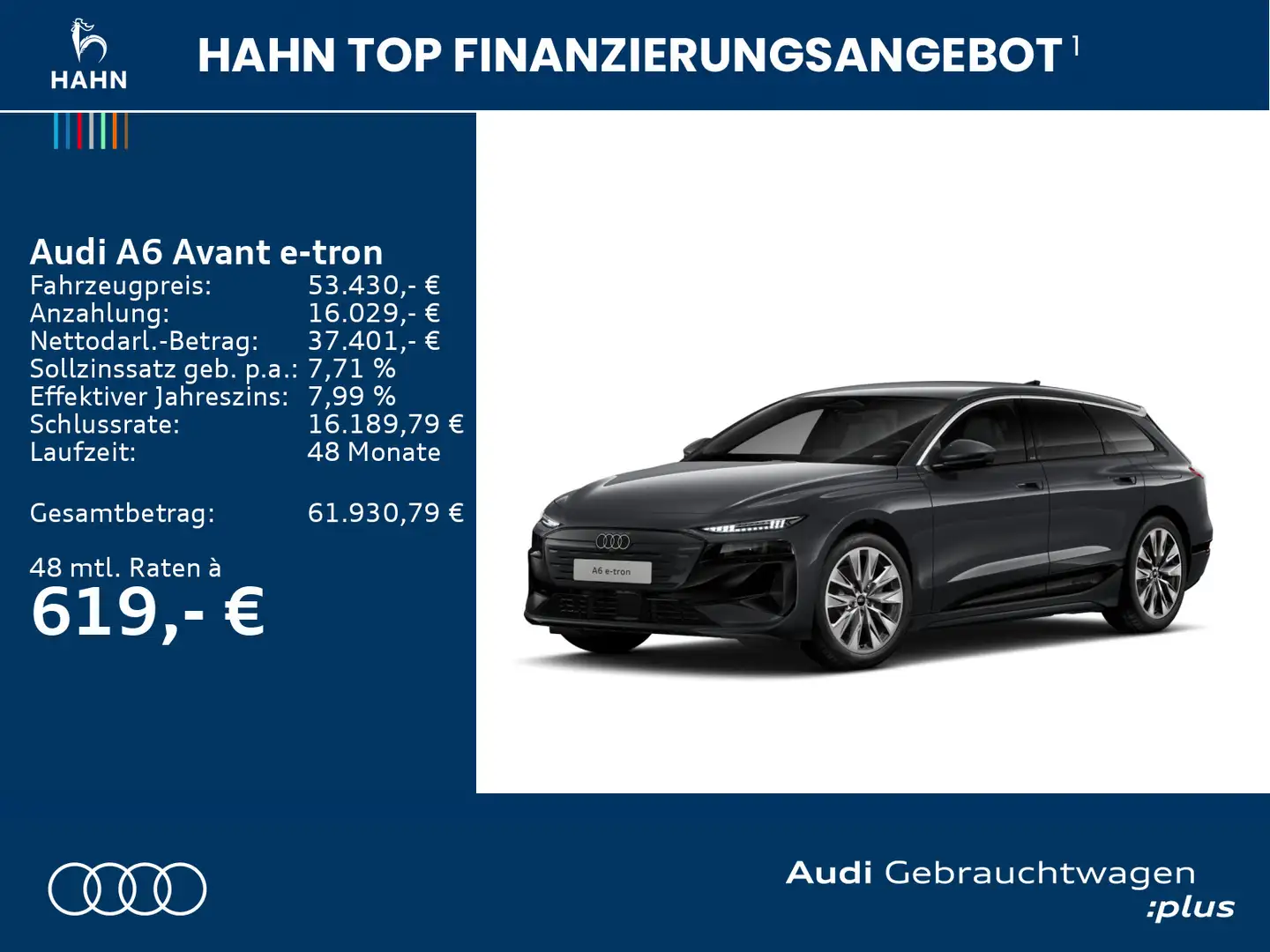 Audi Sonstige A6 e-tron advanced tech plus 360° AHK LED+ 20" Grau - 2
