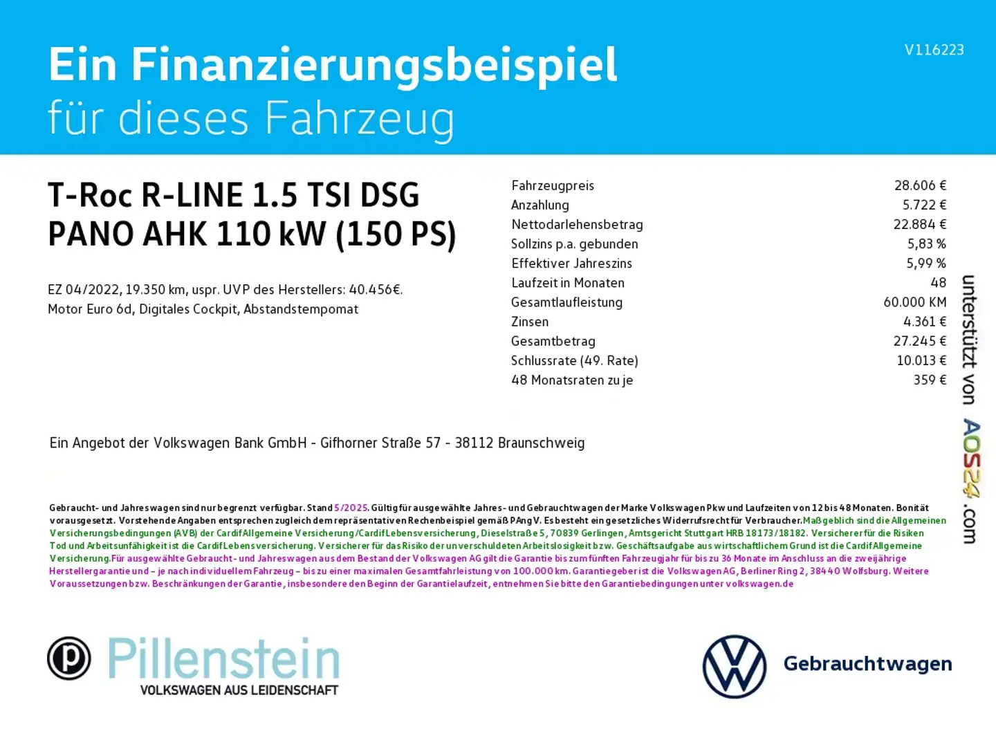 Volkswagen T-Roc R-LINE 1.5 TSI DSG PANO AHK IQ.DRIVE NAVI Blau - 2