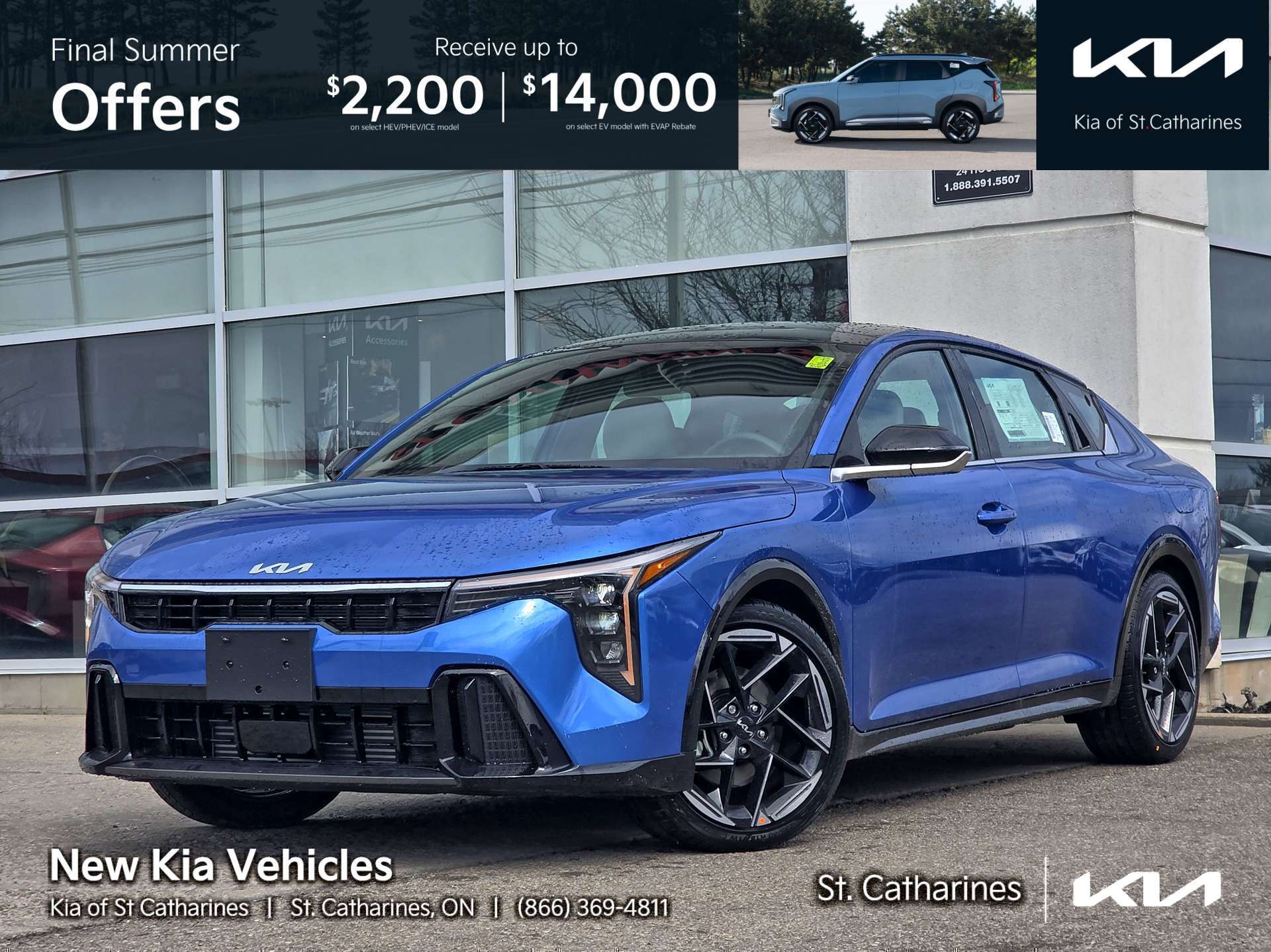 Blue 2026 Kia K4 Sedan Front-Wheel Drive 8-Speed Automatic