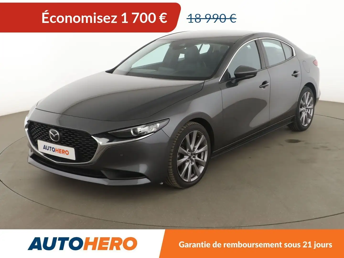 Mazda 3 Berline 2.0 Skyactiv-G M-Hybrid Inspiration BV6 Gris - 1