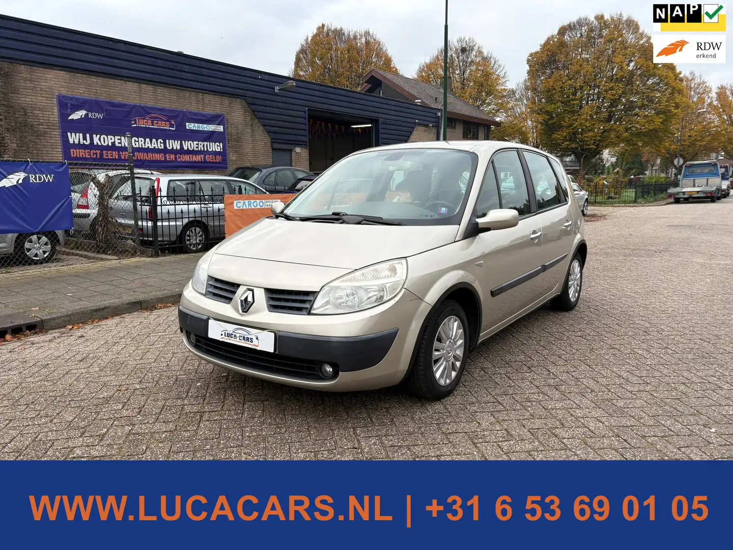 Renault Scenic 1.6-16V Dynamique Comfort 2X SLEUTEL + BOEKJES! Beige - 1