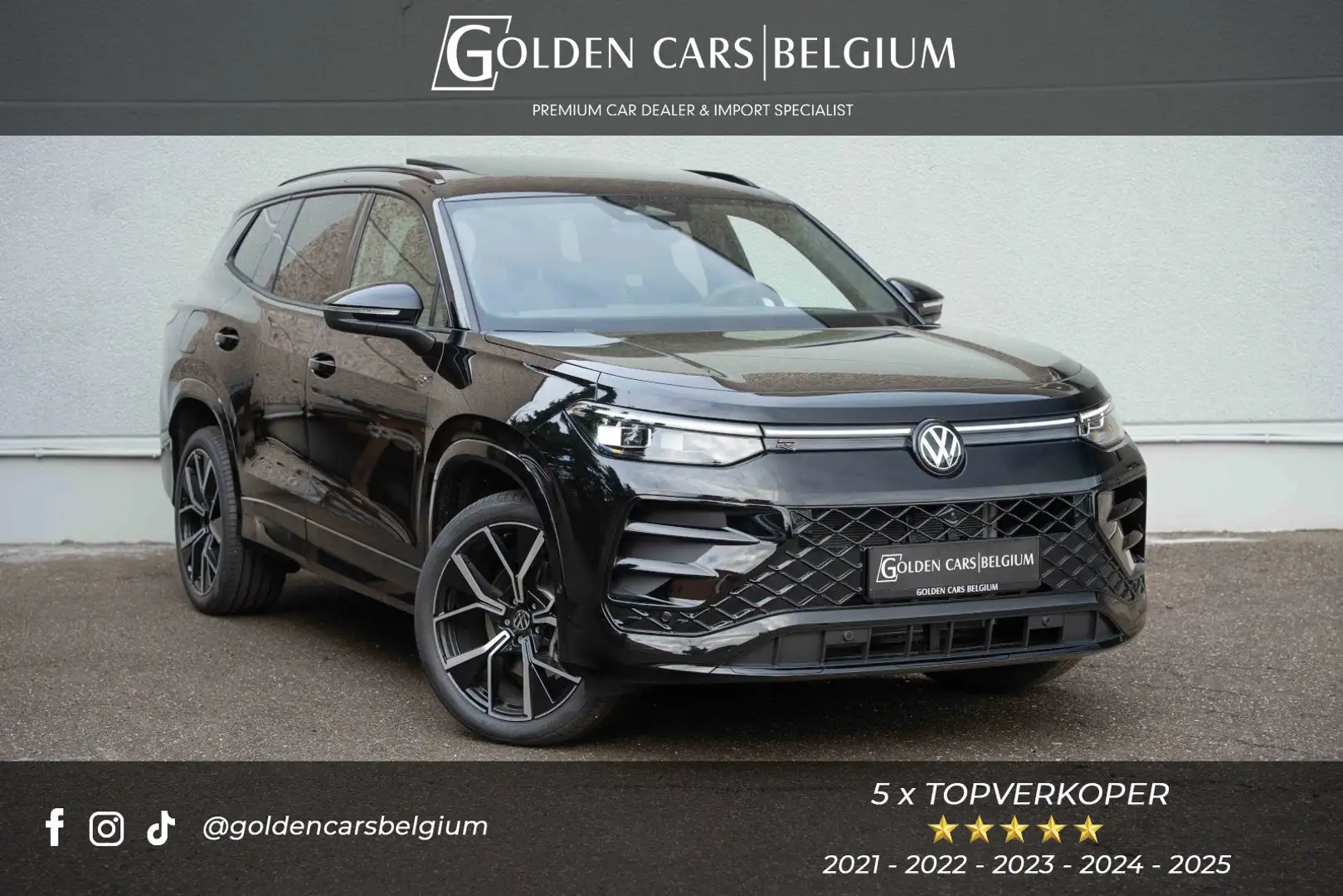 Volkswagen Tayron eHybrid R-LINE/PANO/IQLIGHTS/HUD/H&K/ACC/360/TREKH Zwart - 1