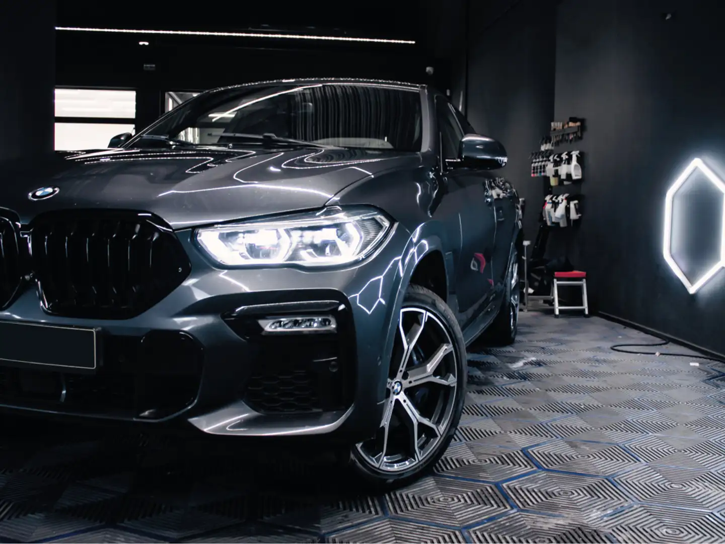 BMW X6 30D XDRIVE M SPORT PRO LUFT KRYSTAL LASER HK HUD Gris - 2