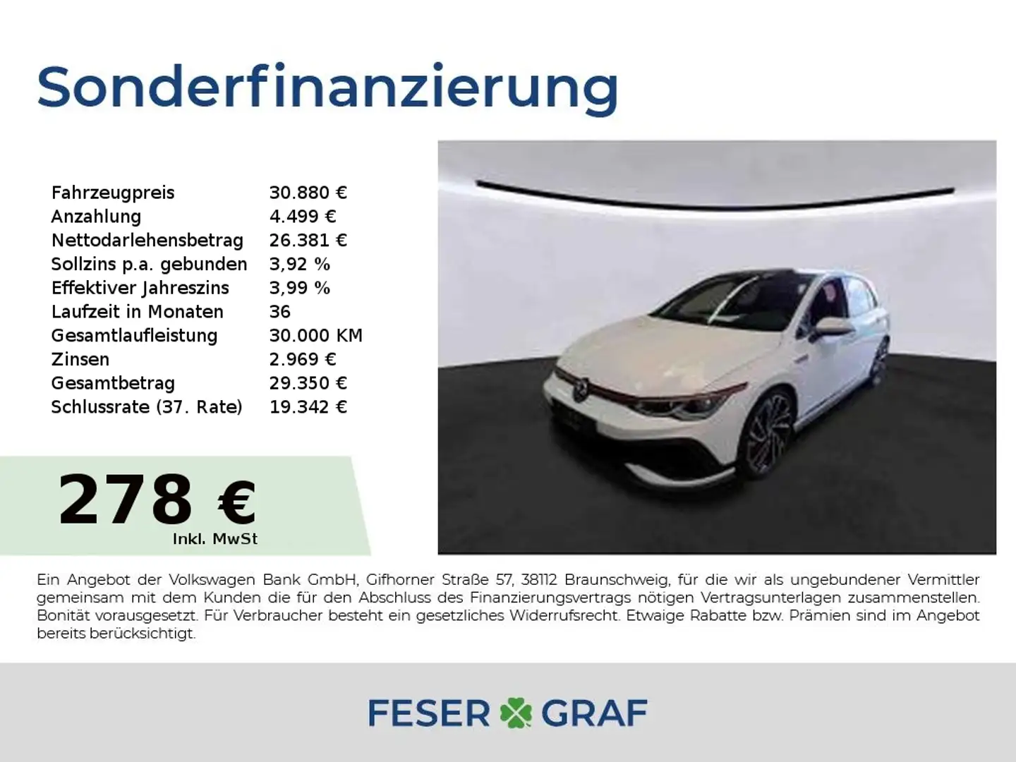 Volkswagen Golf VIII GTI Clubsport 2.0TSI 221kW DSG Matrix Wit - 1