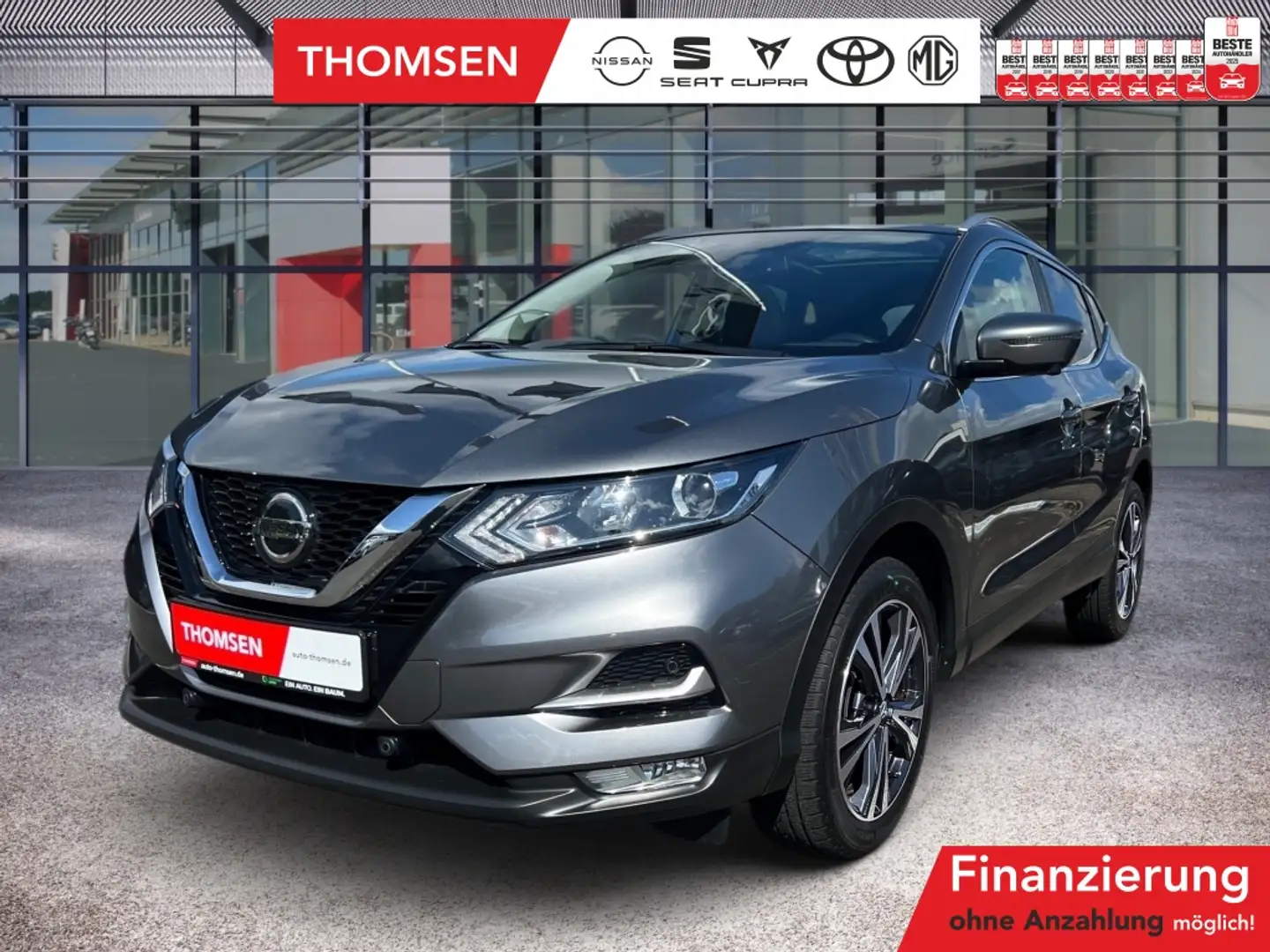 Nissan Qashqai 1.2 DIG-T N-Connecta Navi 360 Kam. Leder Gris - 1