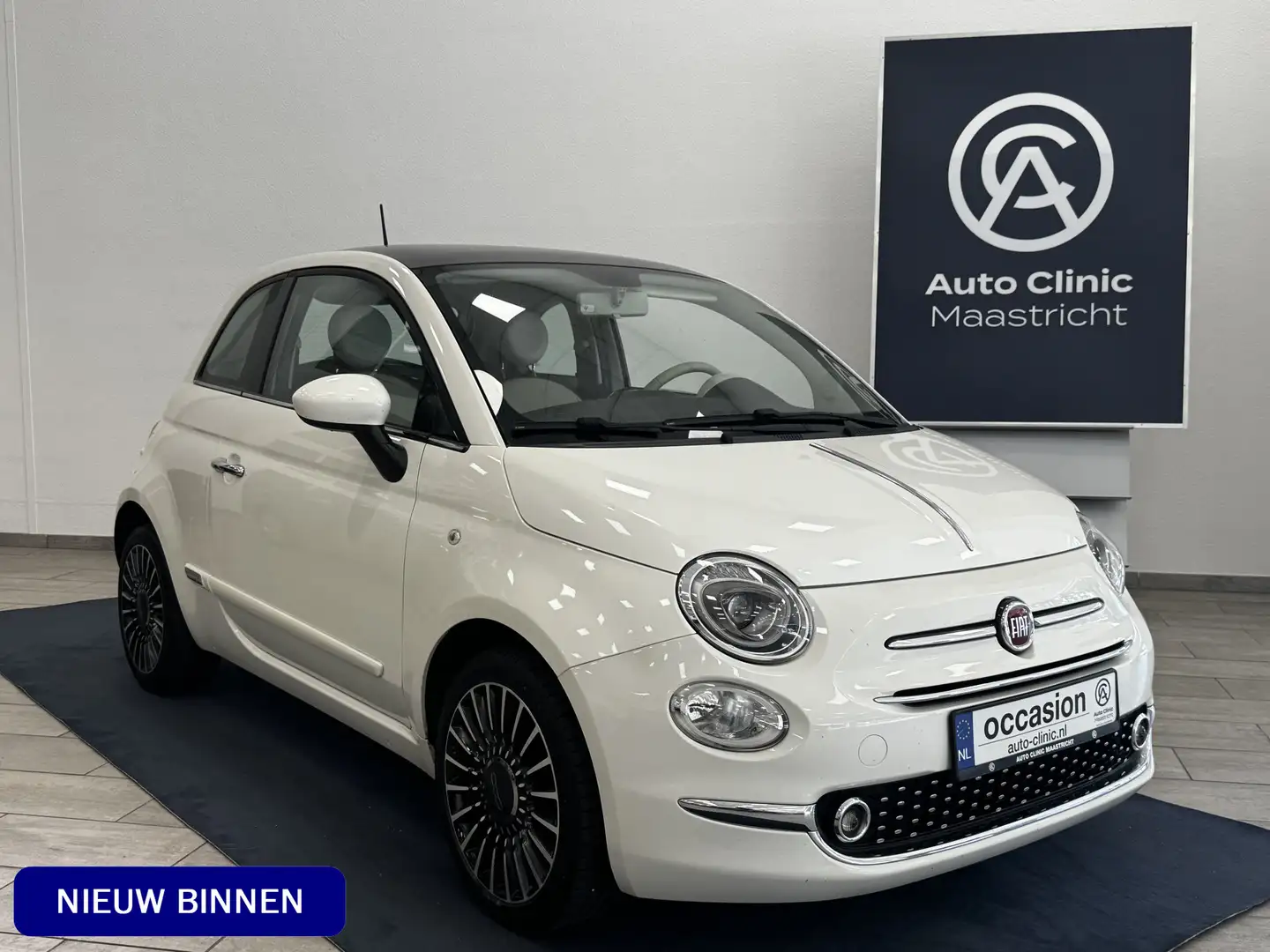 Fiat 500 1.2 LOUNGE | 4-CILINDER | 12 MDN GARANTIE | PARELM Bianco - 1