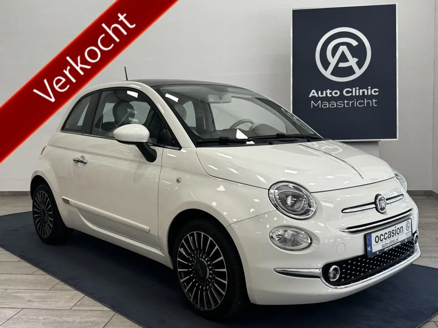 Fiat 500 1.2 LOUNGE | 4-CILINDER | 12 MDN GARANTIE | PEARL Alb - 1