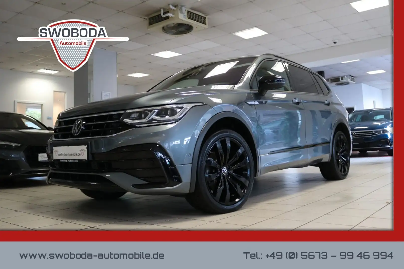 Volkswagen Tiguan Allspace Tiguan Allsp. R-Line DCC AHK 7Sitz 360° HUD STHZ Grau - 1