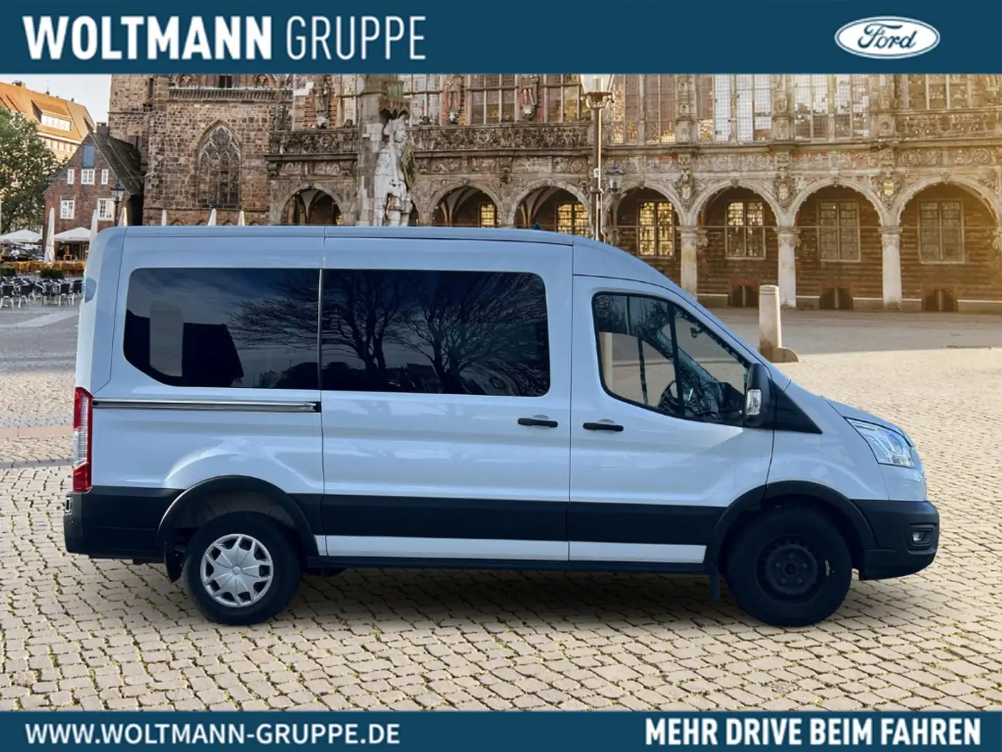 Ford Transit Kombi 350 L2 Trend 2.0 TDCi DPF EU6d-T Navi SHZ Rü Blanco - 2