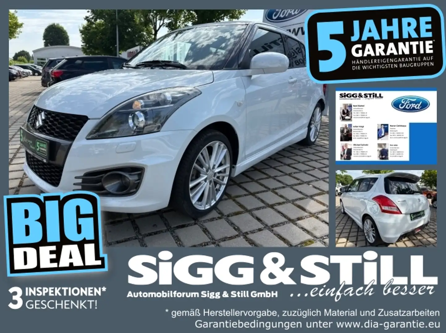 Suzuki Swift 1.6 Sport *BI-XEN*KLIMAAUT*LM17*SHZ*TEMP* Blanc - 1