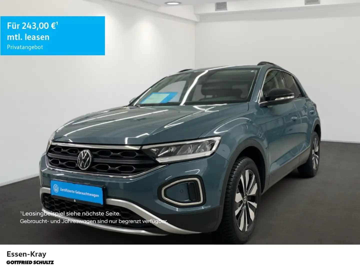 Volkswagen T-Roc Goal 1.0 TSI LED ACC Navi Sitzheizung Blau - 1