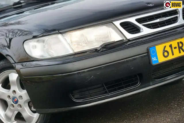 Saab 9-3 Cabrio 2.0t S | Jet Black Metallic | Nette kap/Led