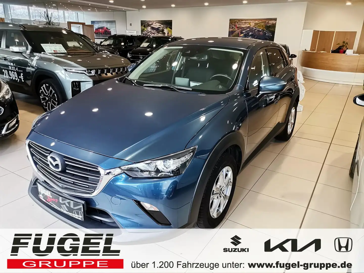 Mazda CX-3 2.0 AHK|SHZ|Navi|Klimaaut. Blau - 1