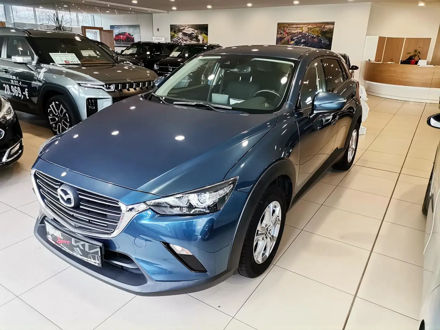 Mazda CX-3 2.0 AHK|SHZ|Navi|Klimaaut. Blau - 2