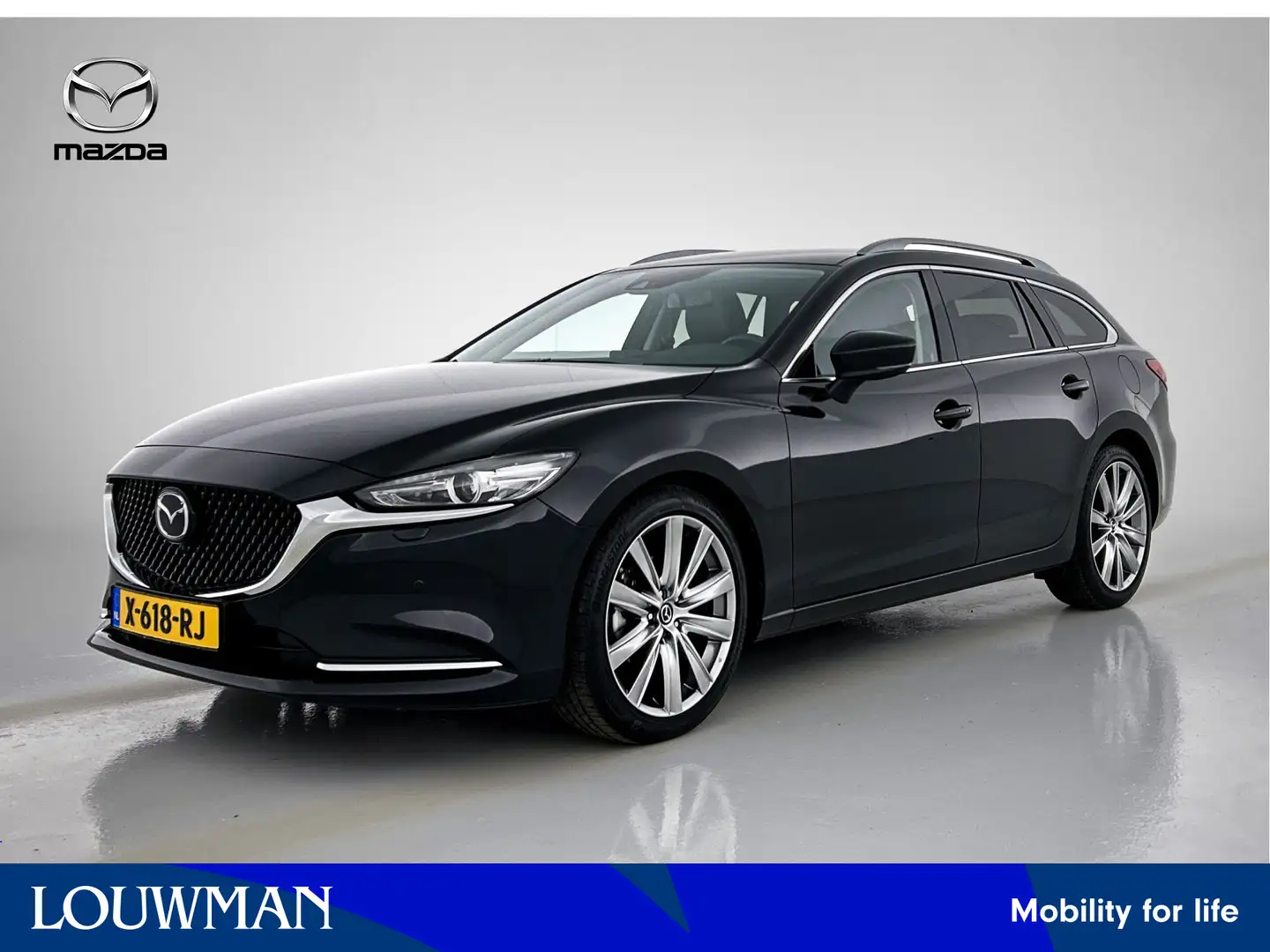 Mazda 6 Sportbreak 2.0 SkyActiv-G 165 Exclusive-Line | Bos Zwart - 1