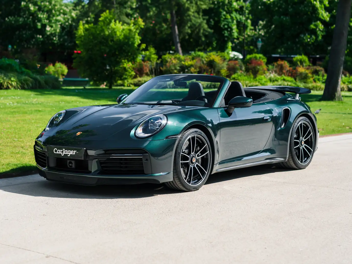 Porsche 911 992 Turbo S Cabriolet PTS Forest Green Zelená - 1