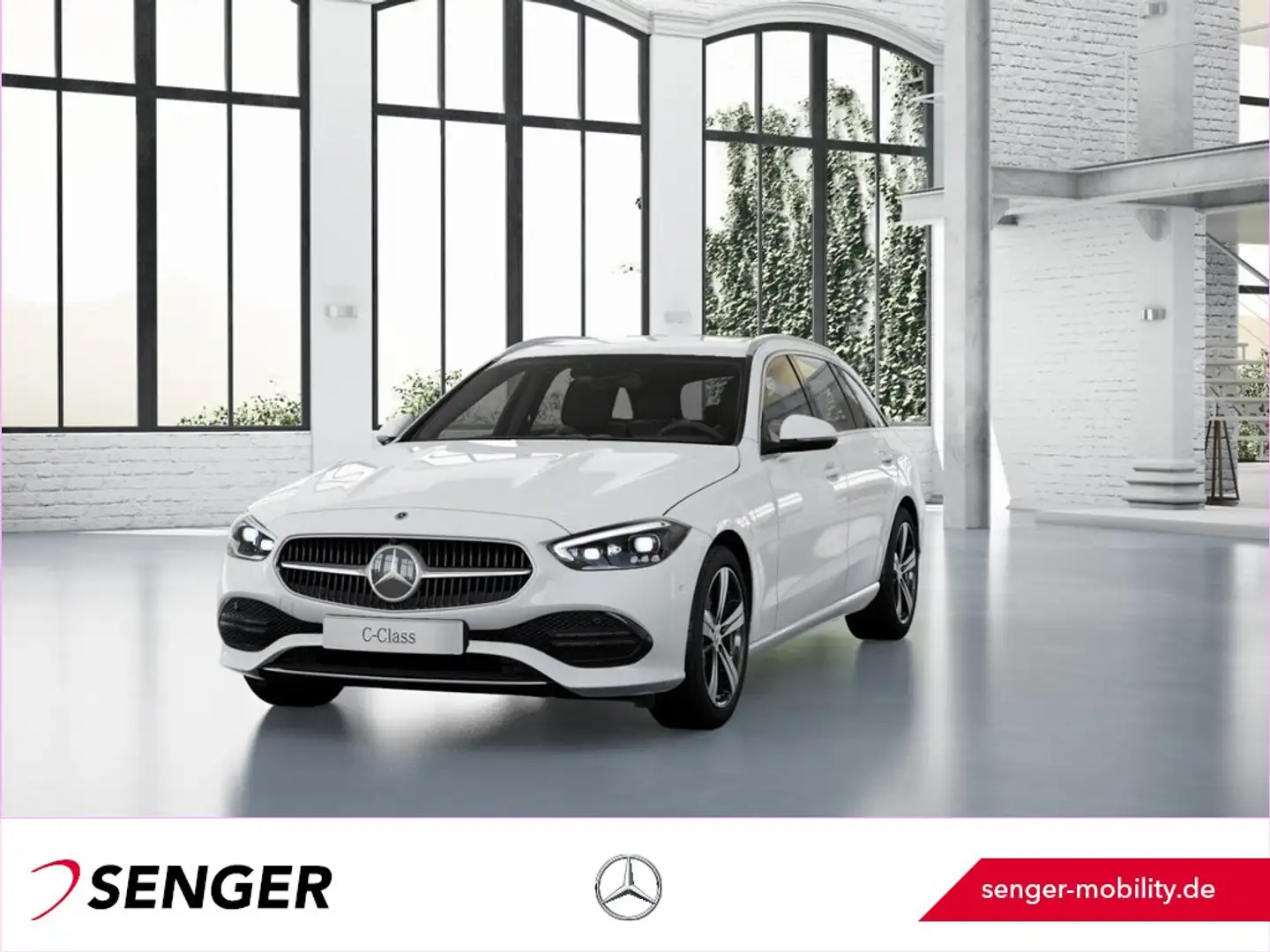 Mercedes-Benz C 200 d T Avantgarde DigitalLight 360°-K. AHK Weiß - 1